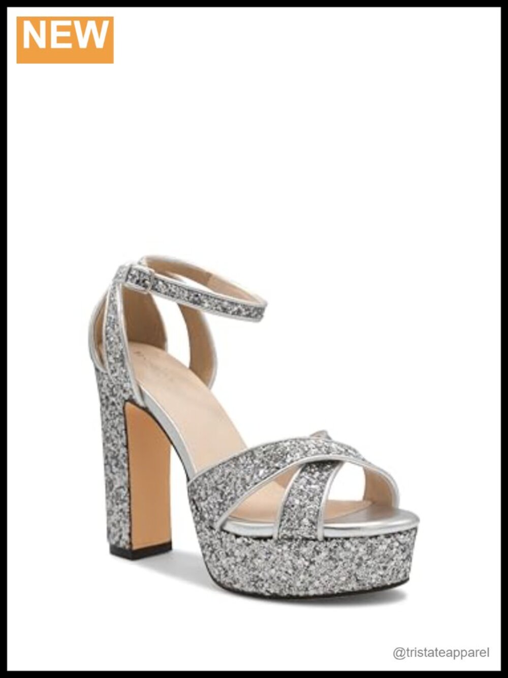 Platform Sandal Block Heel Ankle Strap Round Toe Formal Evening
